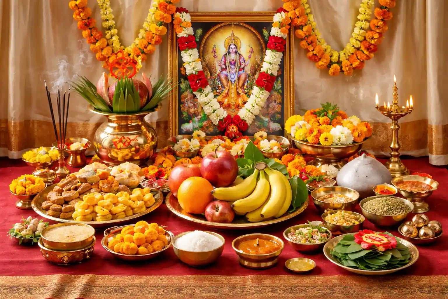Sacred Satyanarayan Puja Samagri – an offering of faith, devotion, and gratitude.”