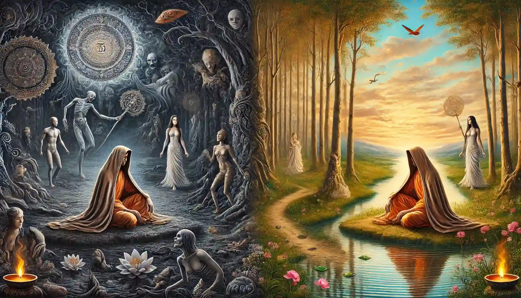 Between Illusion and Awakening: A Journey Through Avidya and Dukha