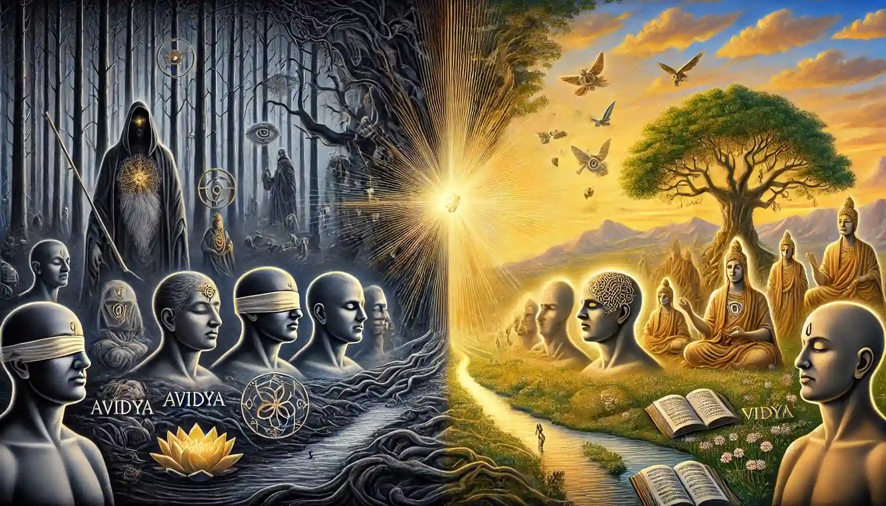 From Darkness to Light: Avidyā and Vidyā – The Journey of Consciousness