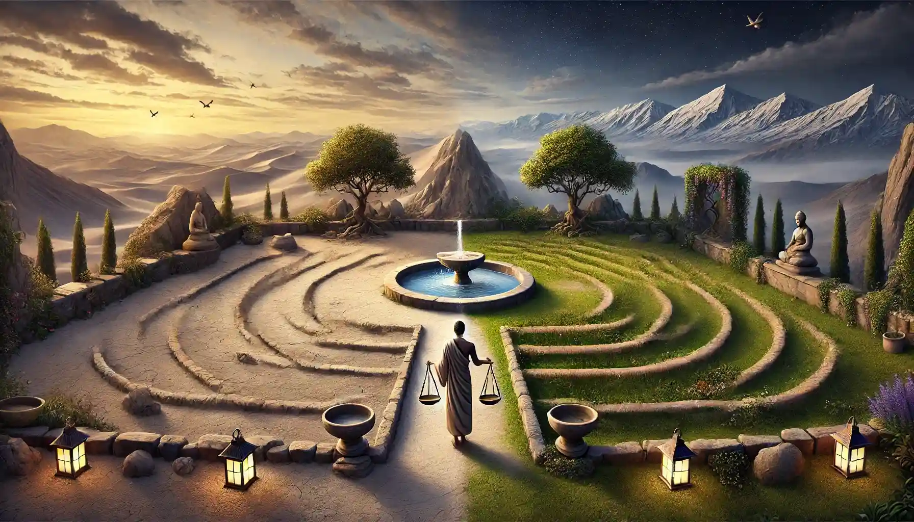 The Buddha’s Middle Path and Aristotle’s Golden Mean echo this truth