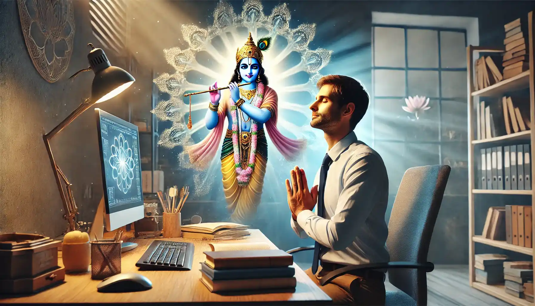 Work becomes worship when offered with love and remembrance of Krishna