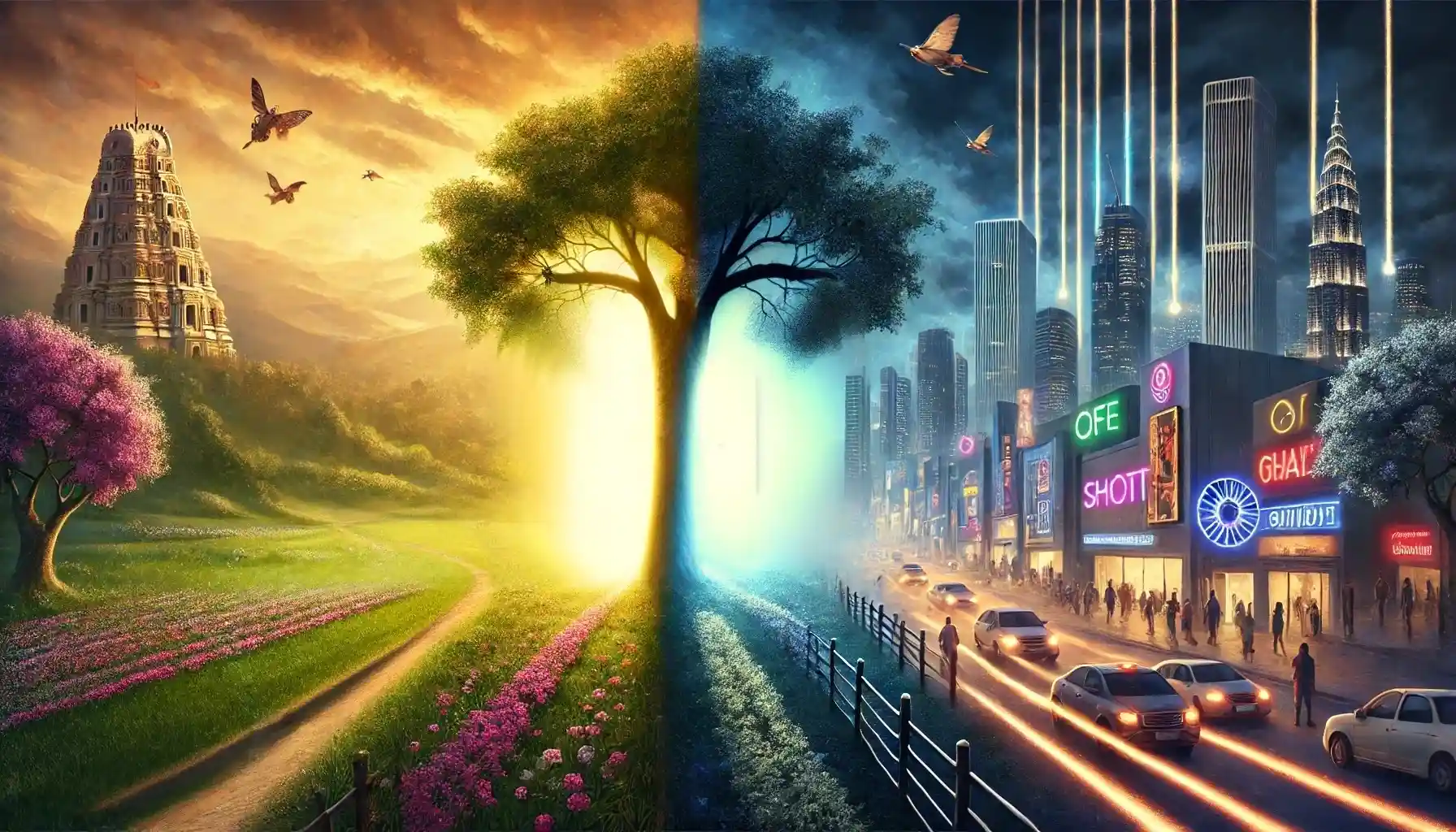 Human life is fundamentally about directing the mind, either toward the divine or toward the material world.