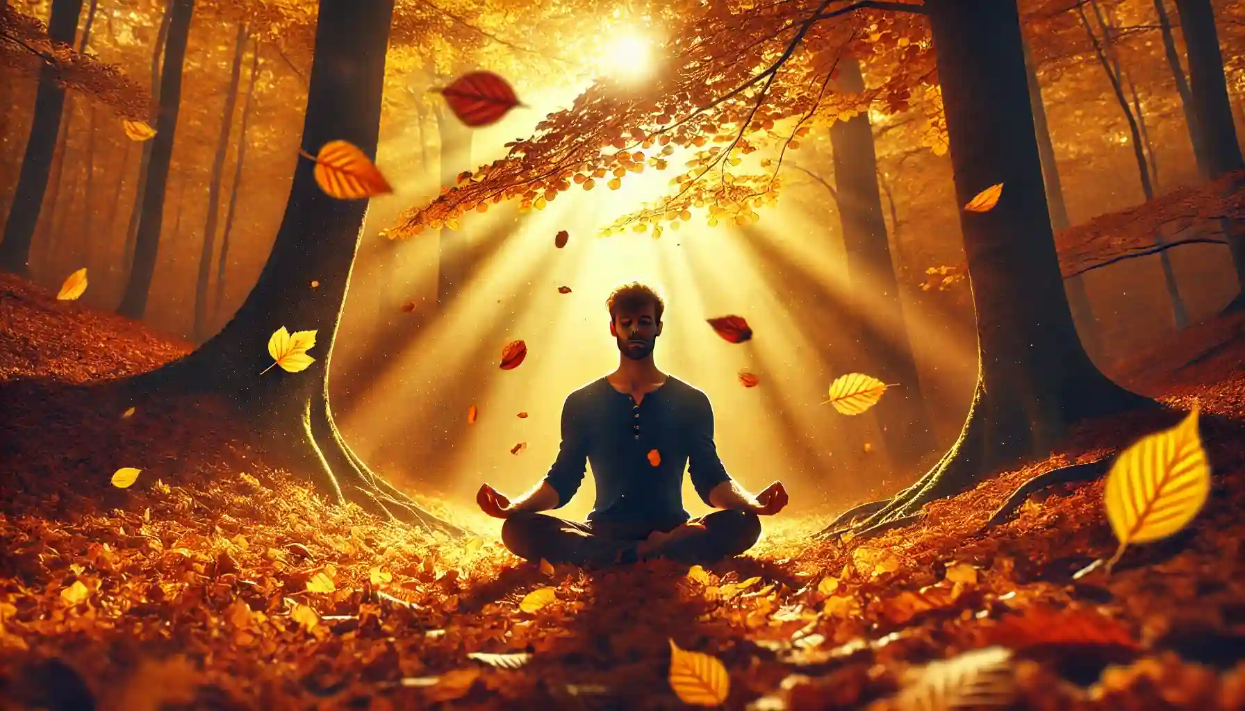 Amidst the autumn leaves, we learn the art of detachment—letting go of worldly distractions and embracing the freedom that comes from connecting deeply with the spiritual realm. Each falling leaf symbolizes the release of attachments, guiding us toward inner peace and lasting tranquility.