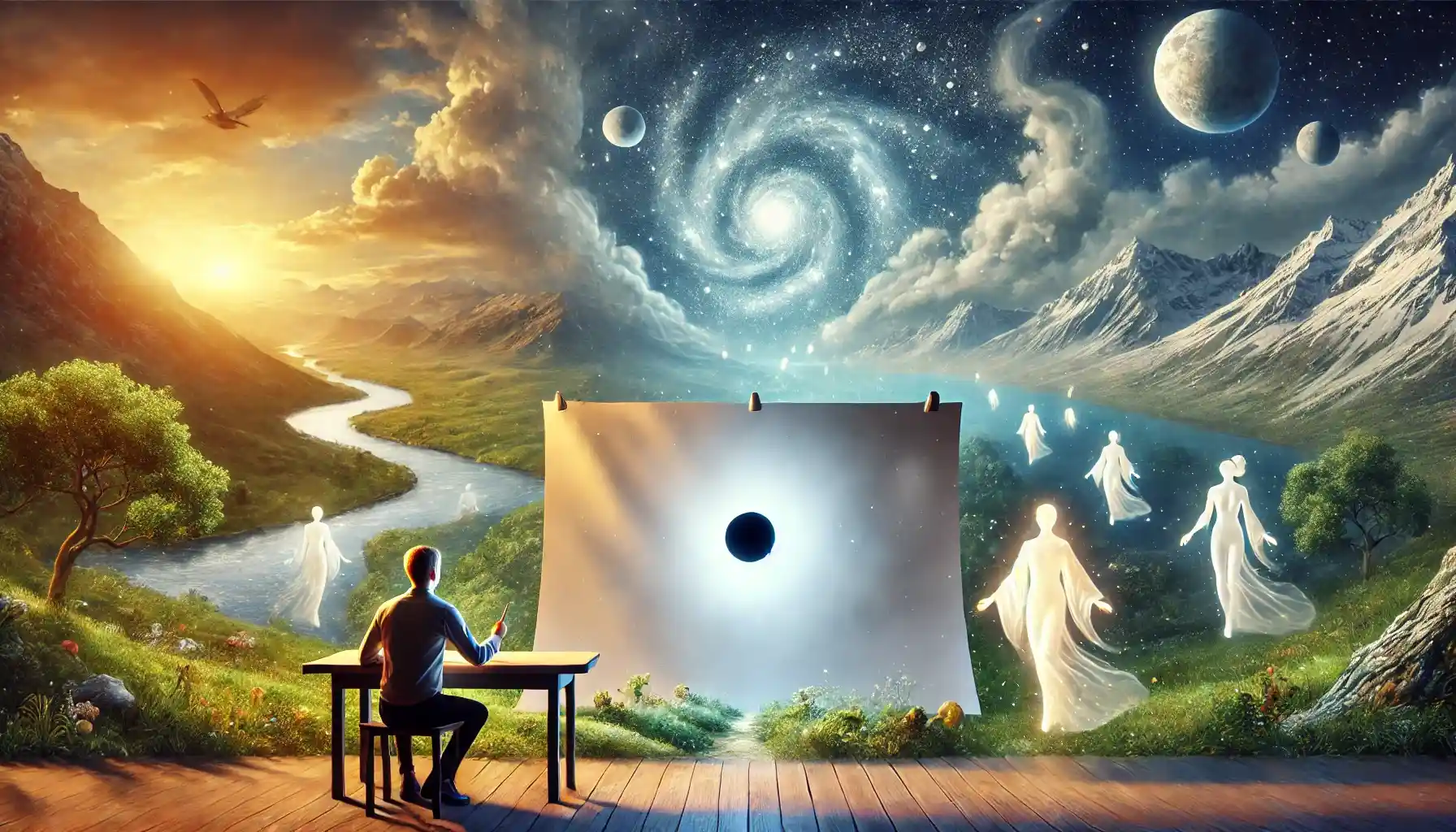 Just like a student who only sees the black dot on a white paper and misses the vast empty space, we tend to notice people's faults and miss their deeper divine reality.