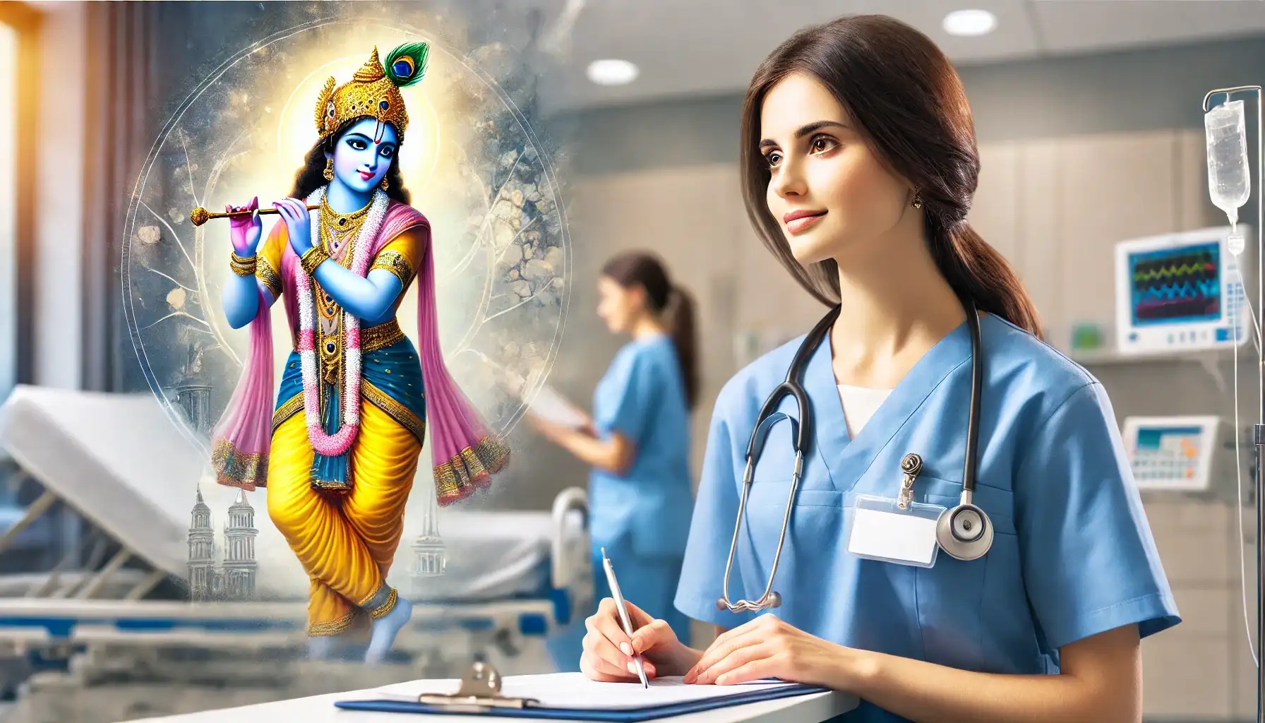 Karm Yog is the practice of working in the world while keeping the mind absorbed in God.