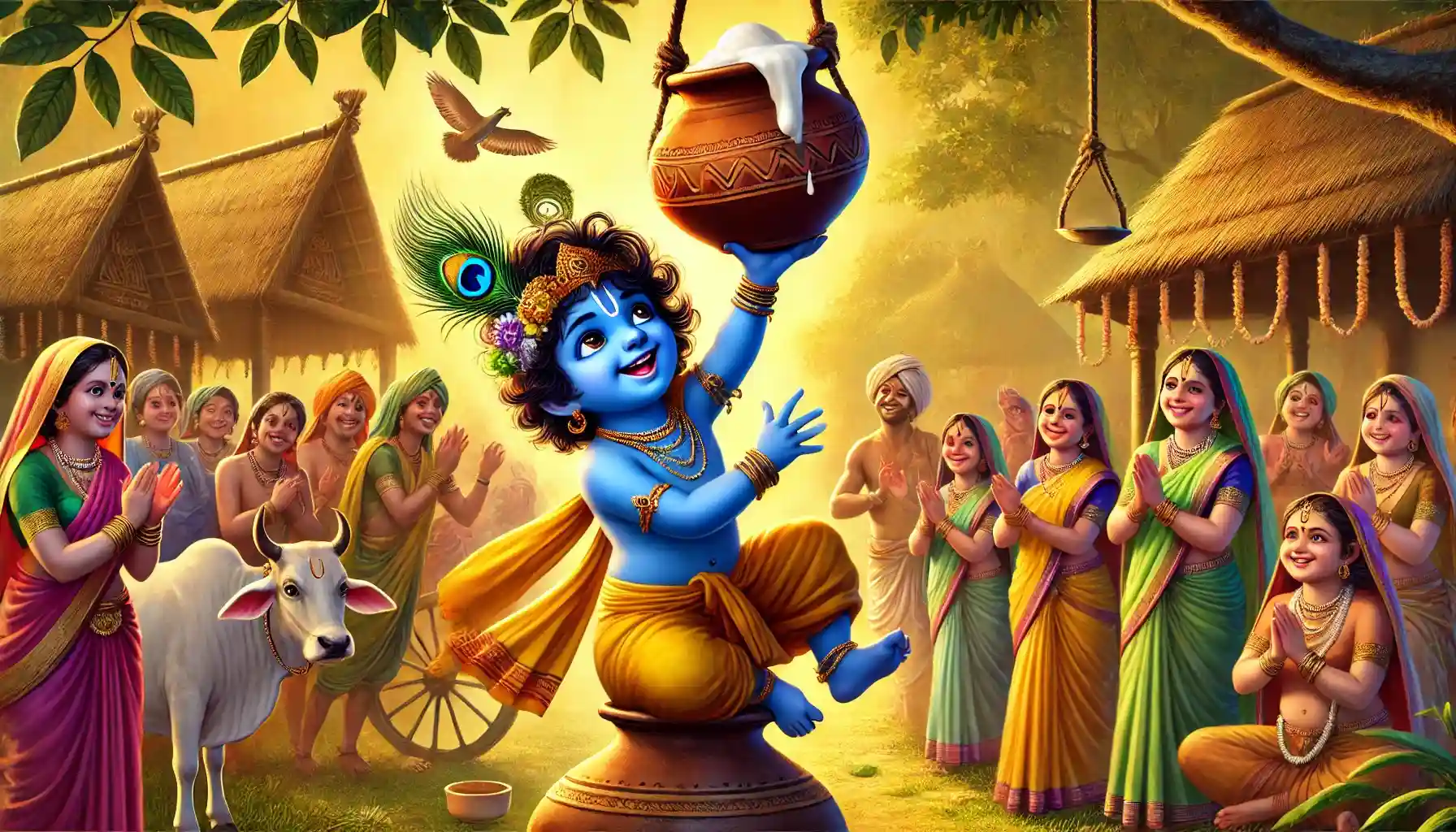 Even Krishna's seemingly human actions, such as stealing butter, were purely for the joy of devotees, never for self-gain.