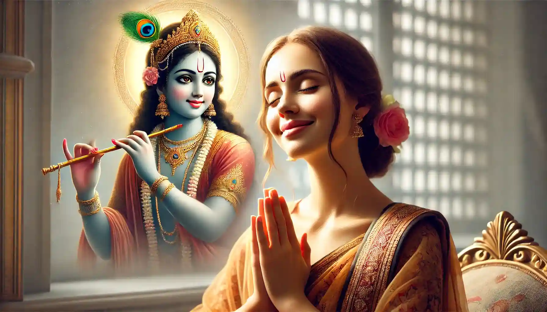 Surrender is not a sign of weakness, but the strength to let go of everything that stands between us and divine love, allowing us to embrace the pure connection with Radha Krishna.