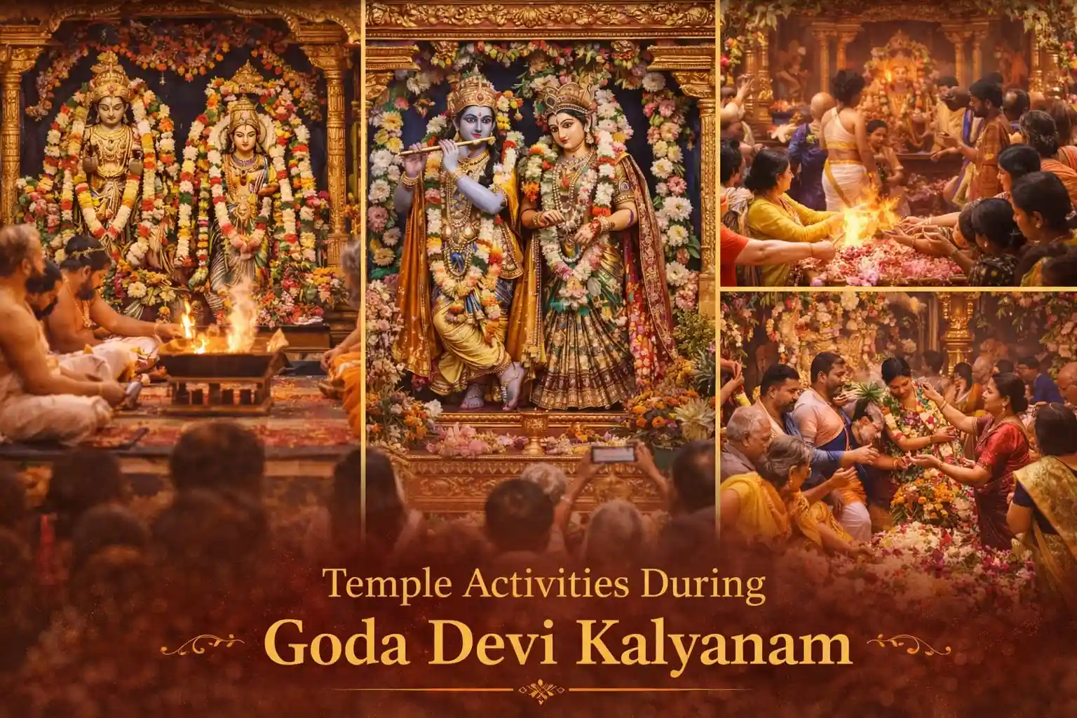 Various Temple Activities marking the Divine Kalyanam