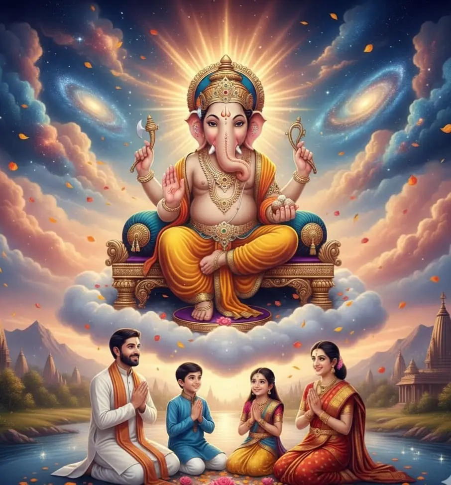 Lord Ganesha blessing for protection and multi-spectrum well-being
