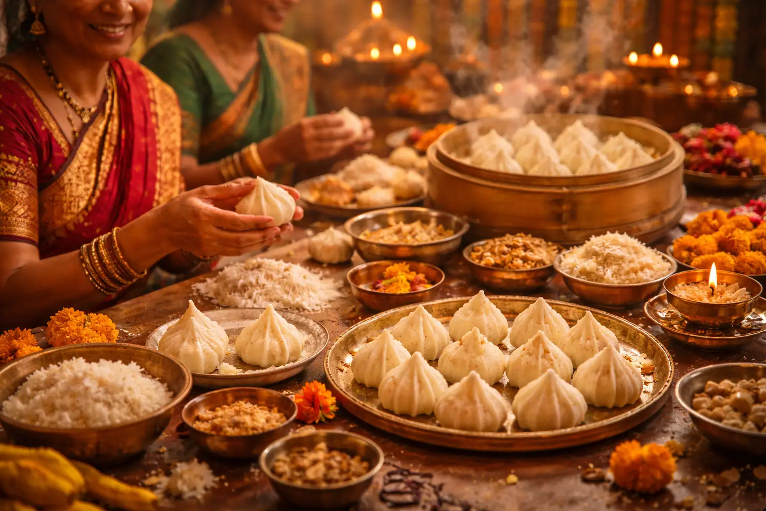 Modaks Made with Devotion for Lord Ganesha on Sakat Chauth