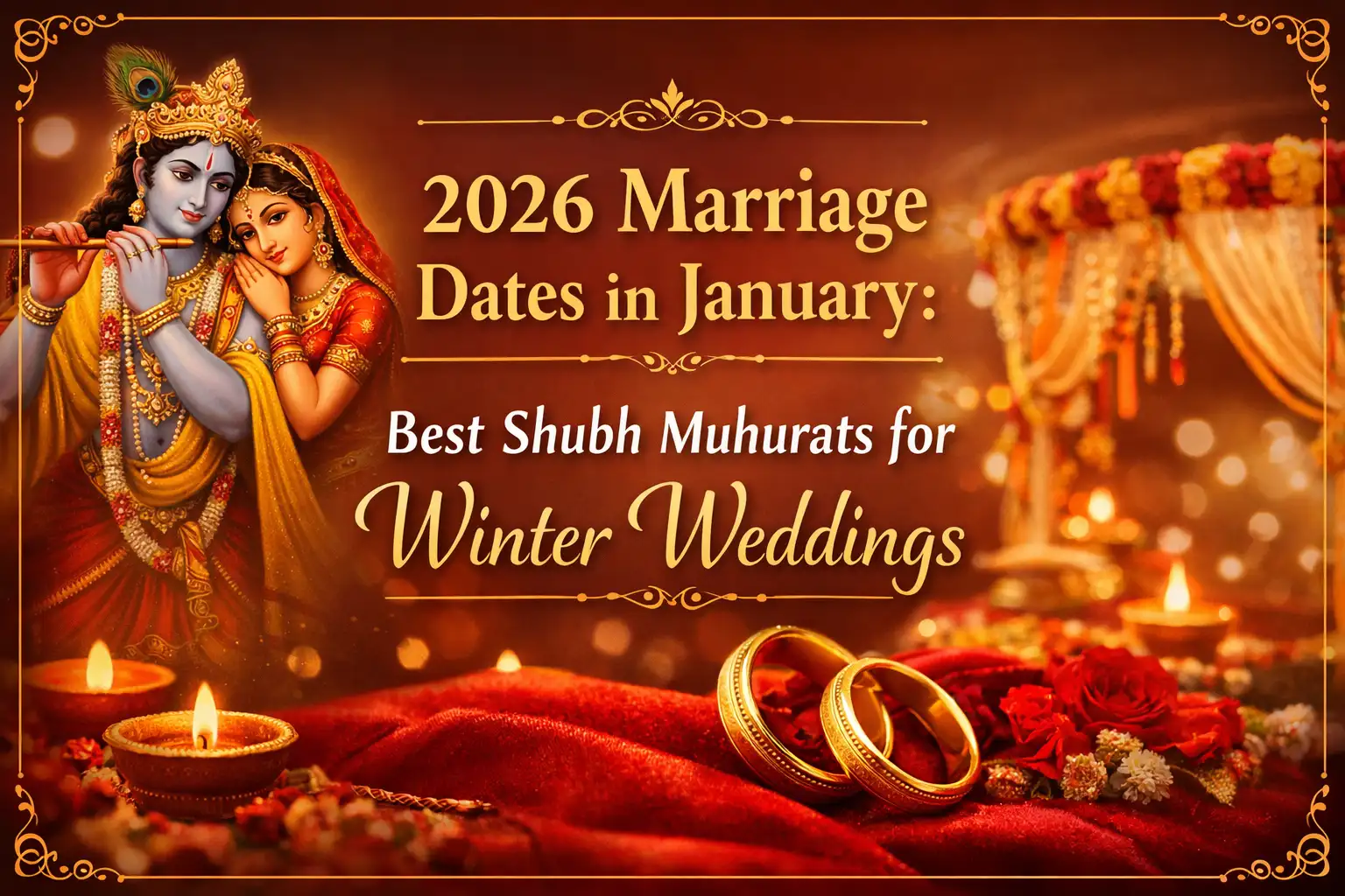 2026 Marriage Dates in January: Best Shubh Muhurats for Winter Weddings – A perfect blend of divine blessings, love and auspicious timings for your sacred union