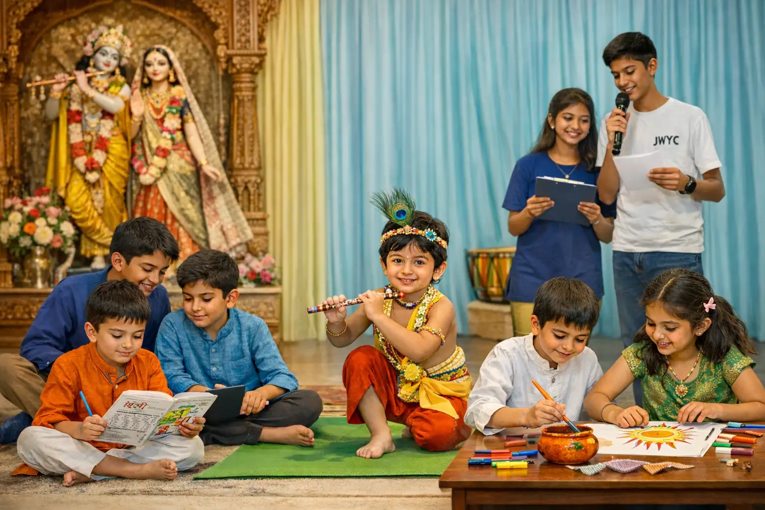 Children Involved in Various Fun Activities Strengthening Cultural Bonds  