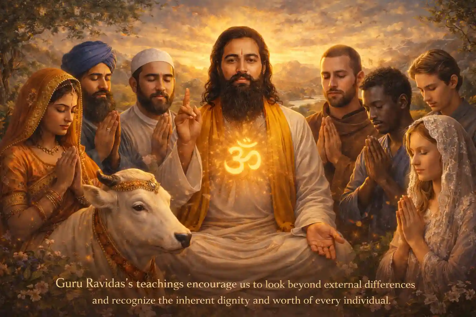 Guru Ravidas's teachings encourage us to look beyond external differences and recognize the inherent dignity and worth of every individual.
