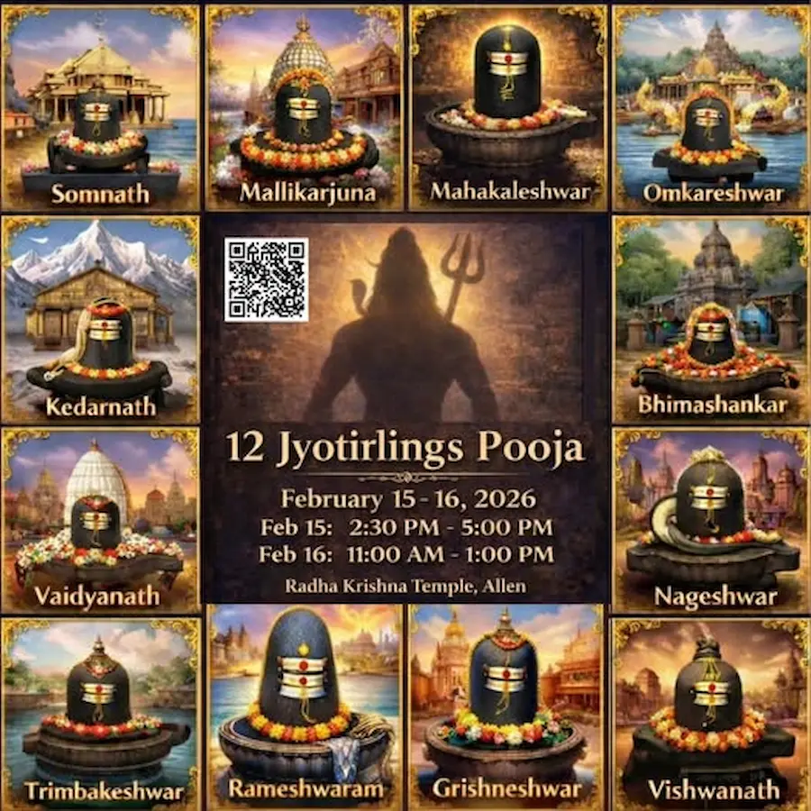 Twelve Jyotirlinga representation during Maha Shivratri 2026