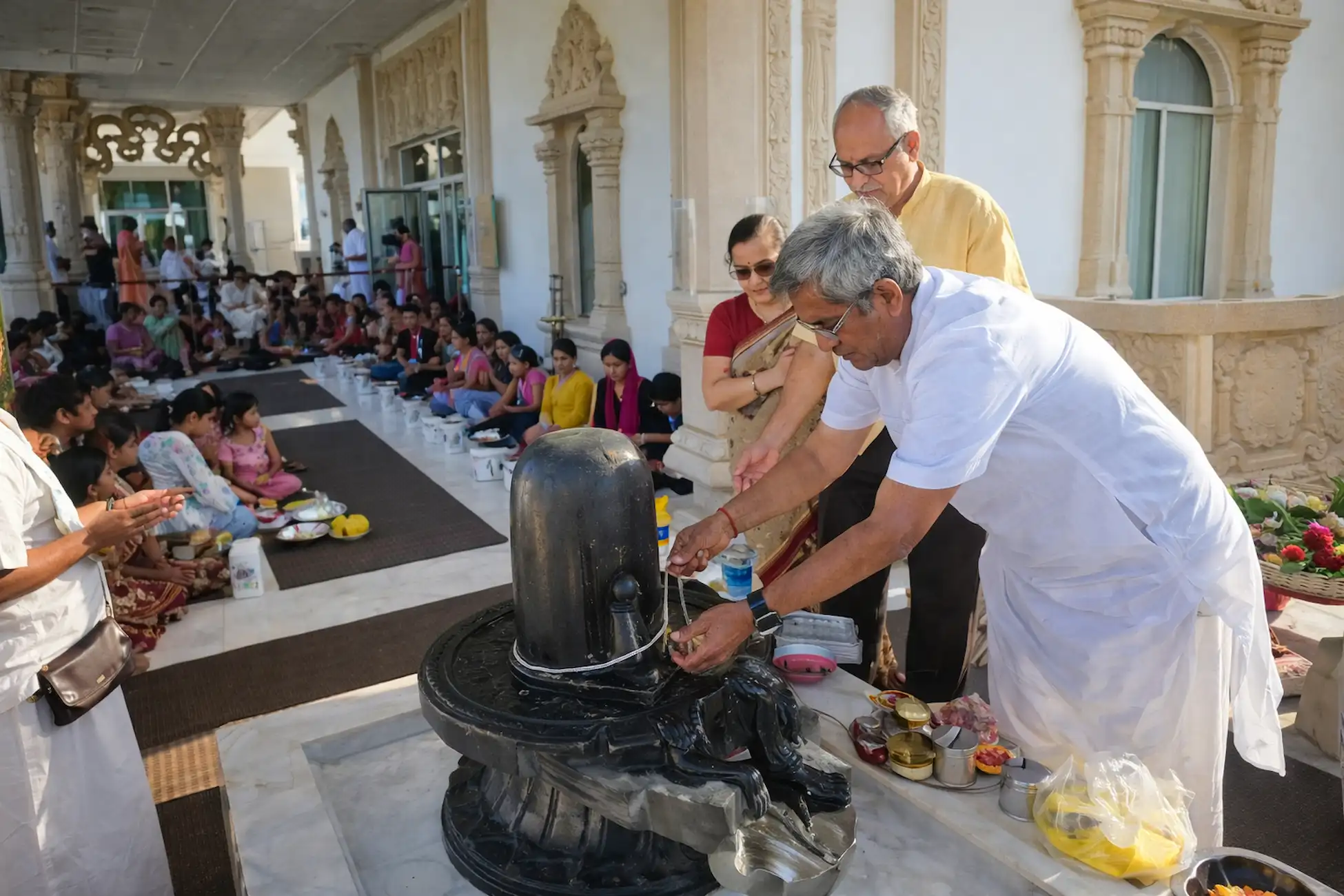 Rudra Abhishek at Radha Krishna Temple