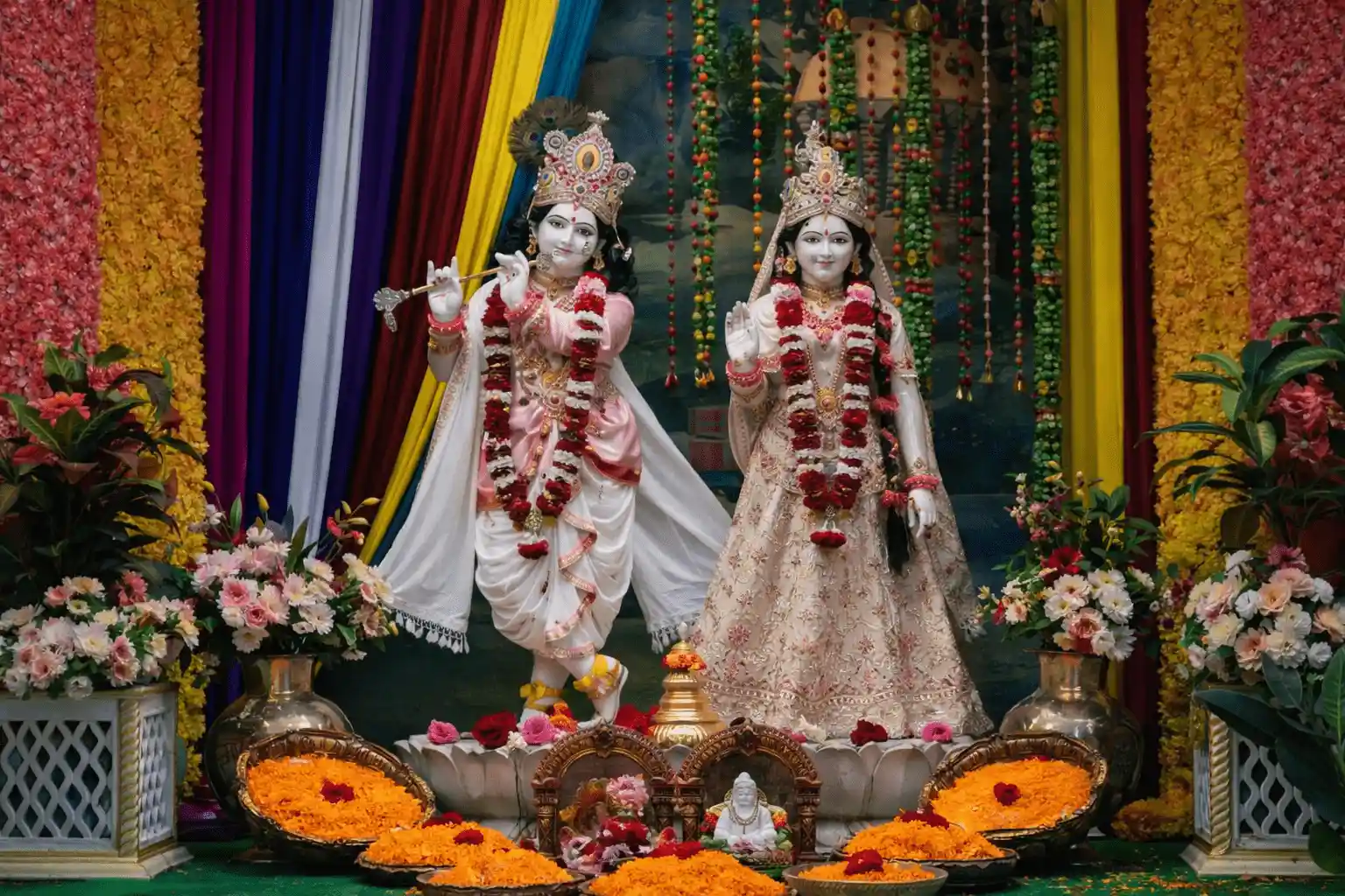 Puja services at Radha Krishna Temple Dallas