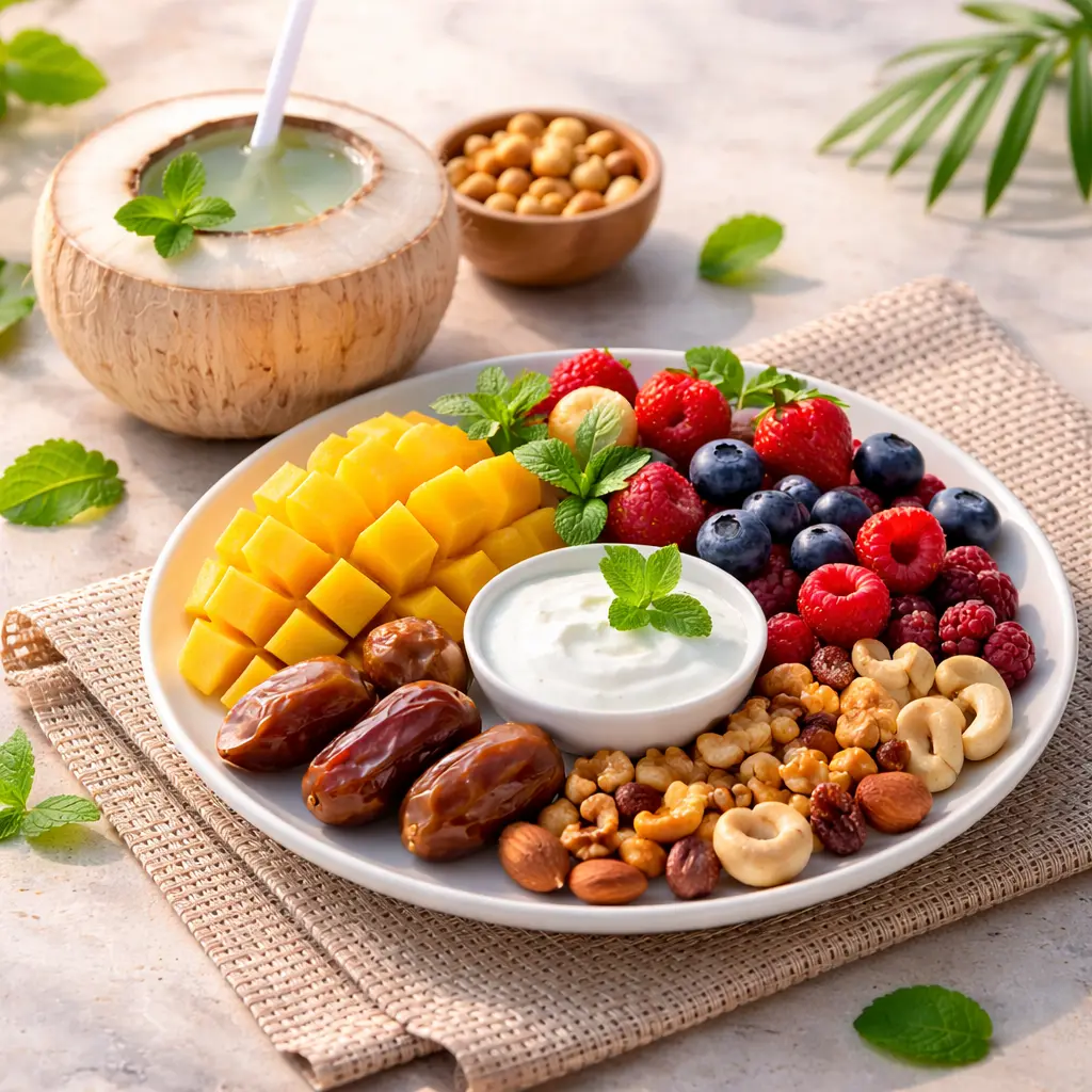 Healthy food during fasting