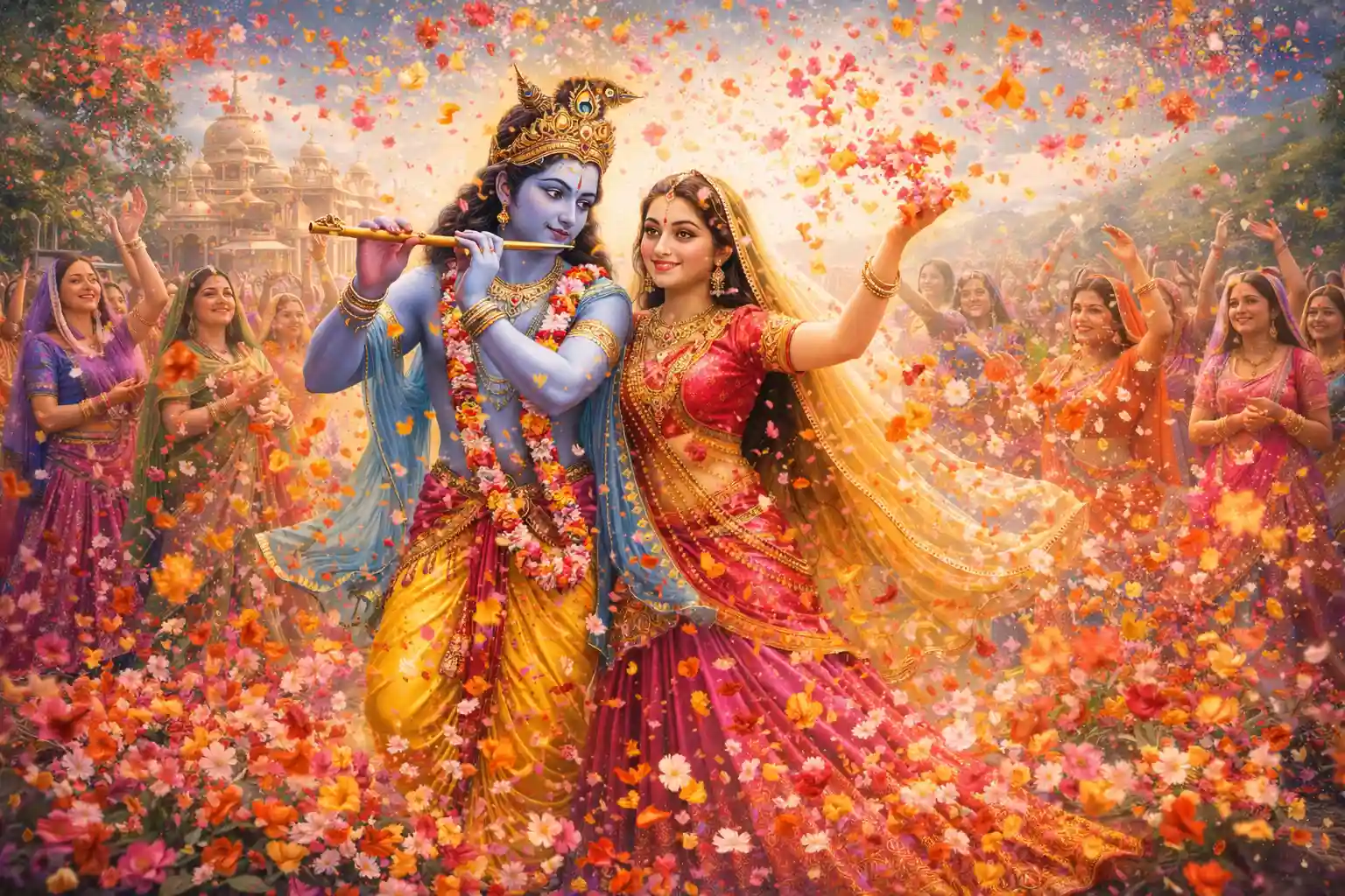 Celebrate The Divine ---- Phoolon Wali Holi