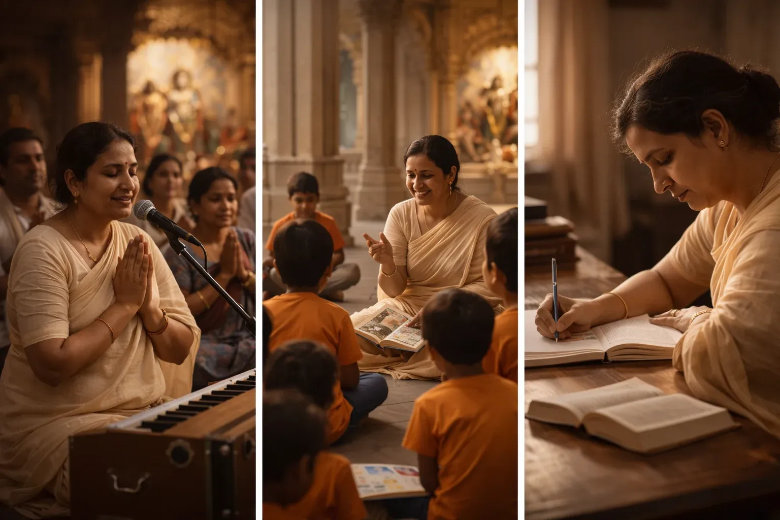 Kirtan, Teaching, Writing Brings Peace
