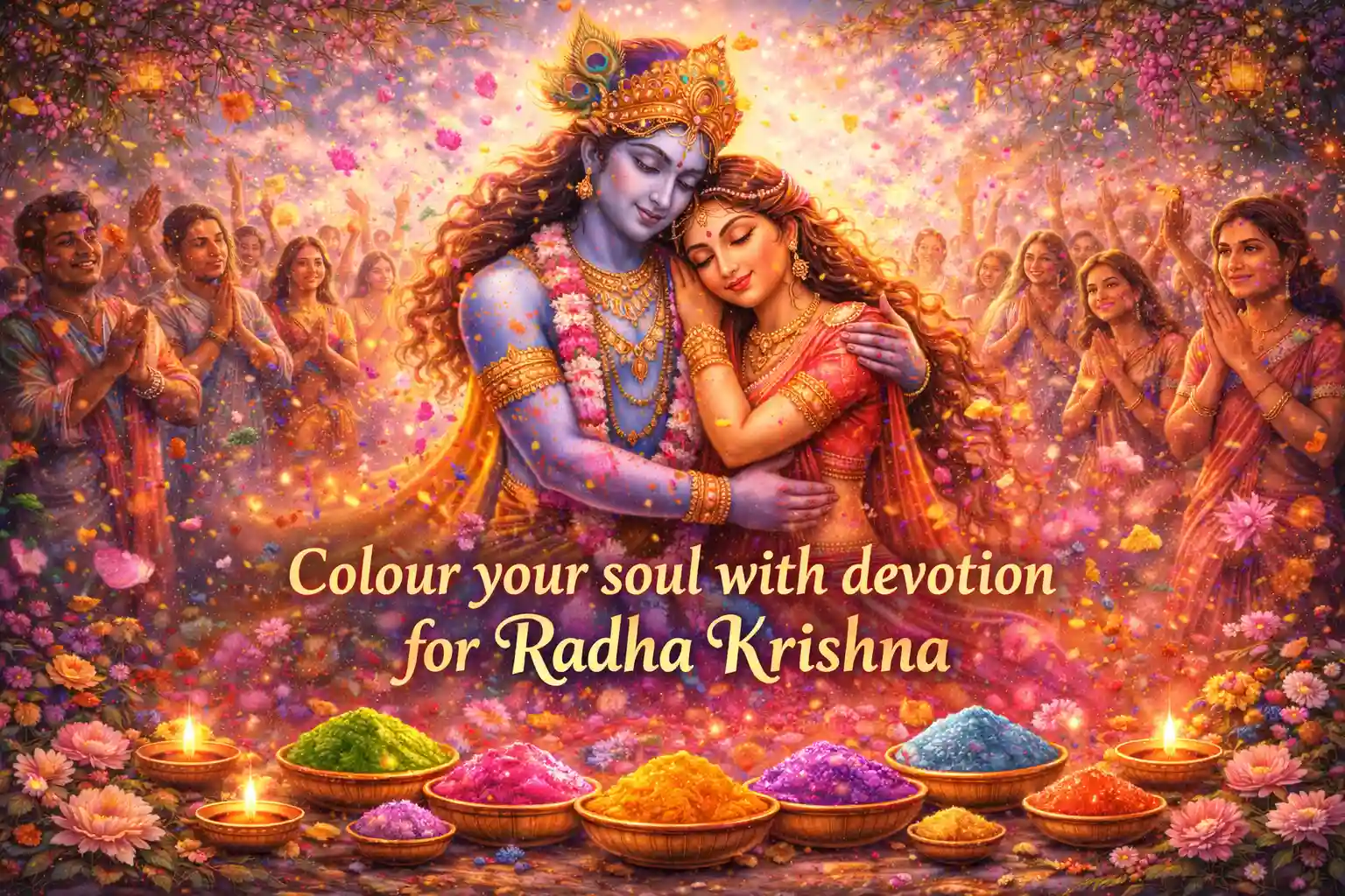 Colours represent the soul being painted with love, joy, compassion and devotion