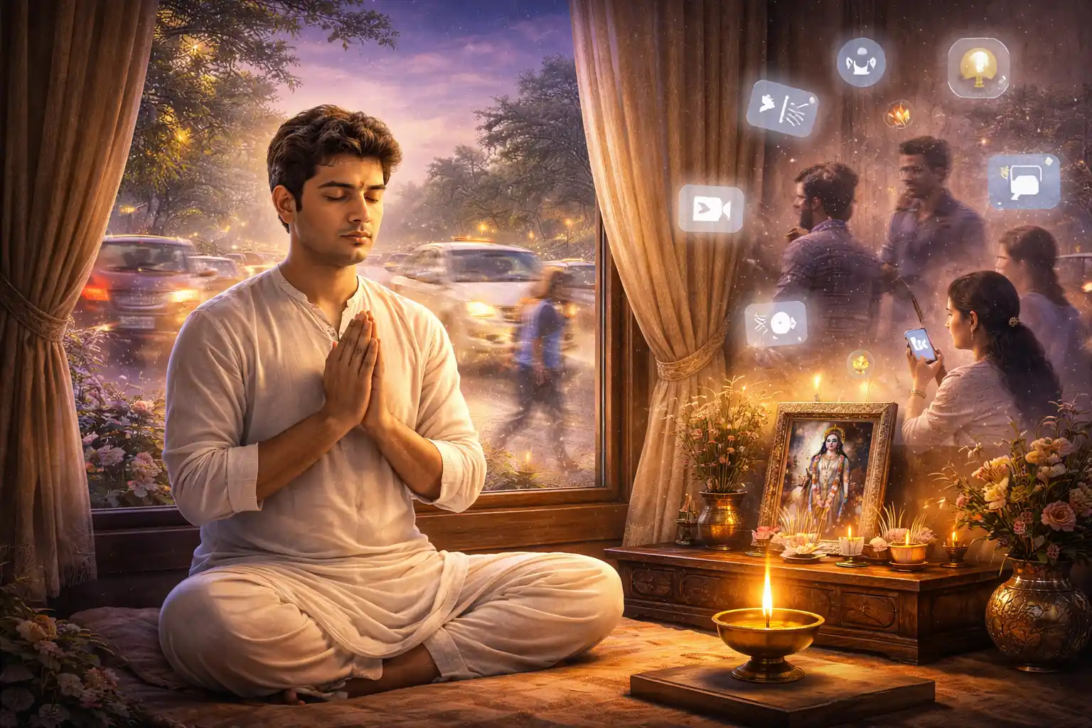 Krishna Paksha as a time for reducing outer noise and inner calm.