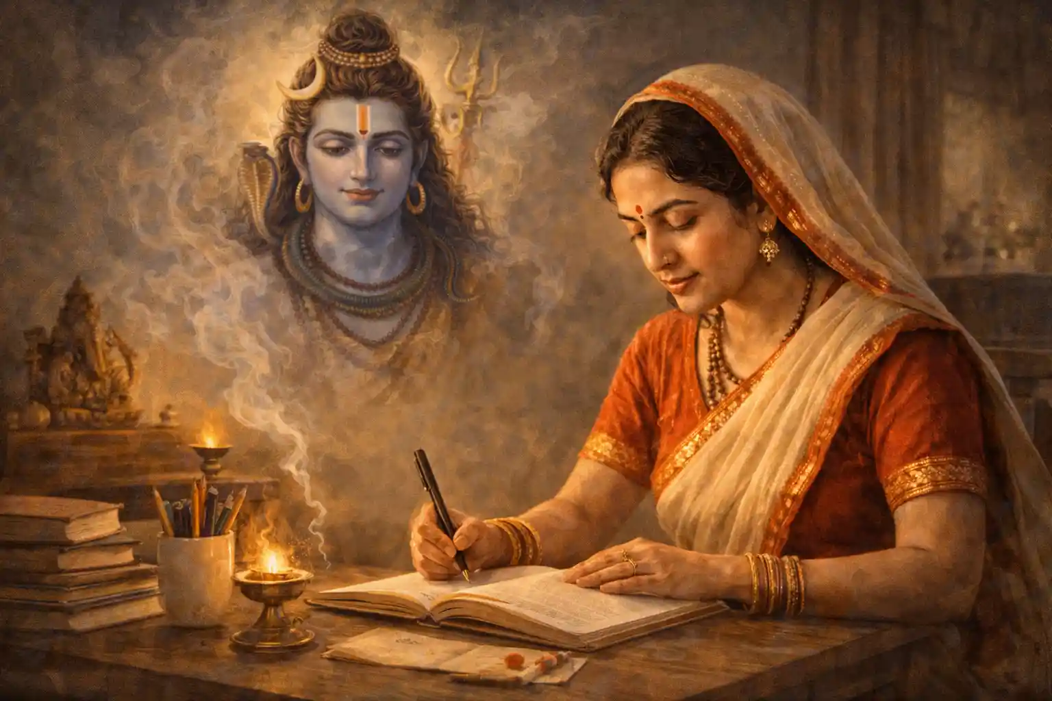 Working with devotion, guided by faith — remembering Lord Shiva in every thought and action. 🕉️