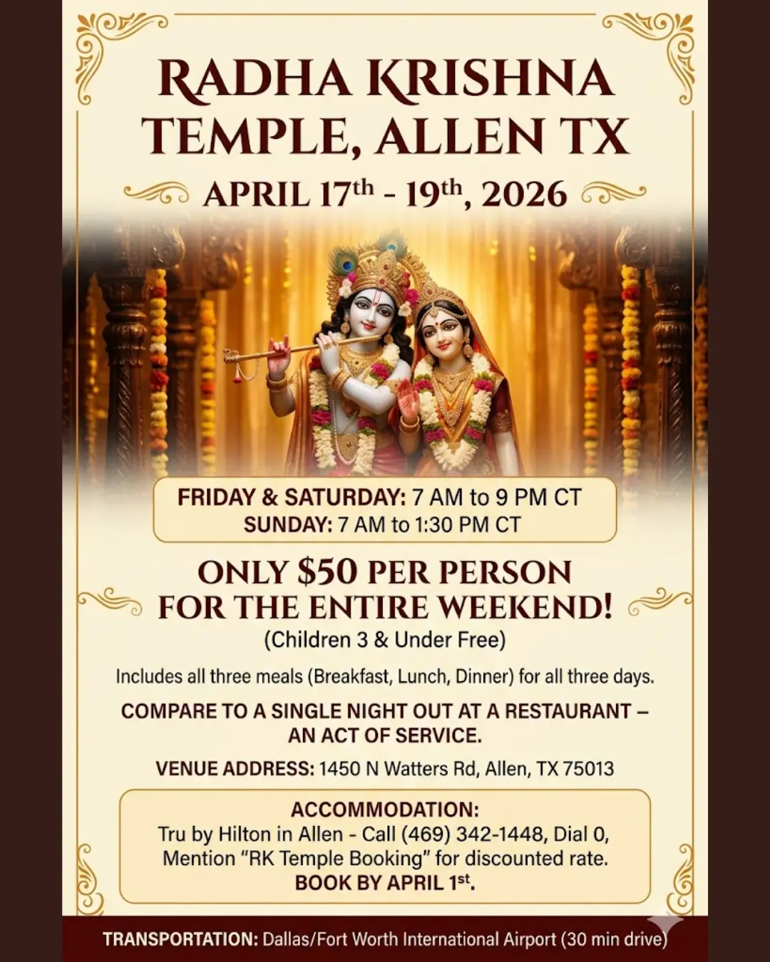 Logistics, Food, and Accommodation