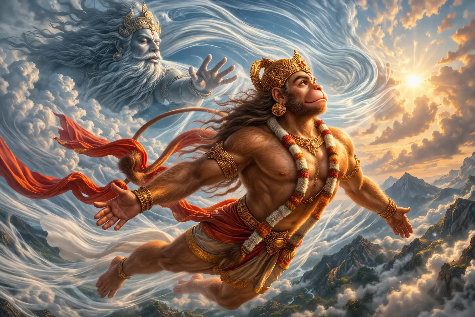 Hanuman, son of the wind and remover of difficulties 