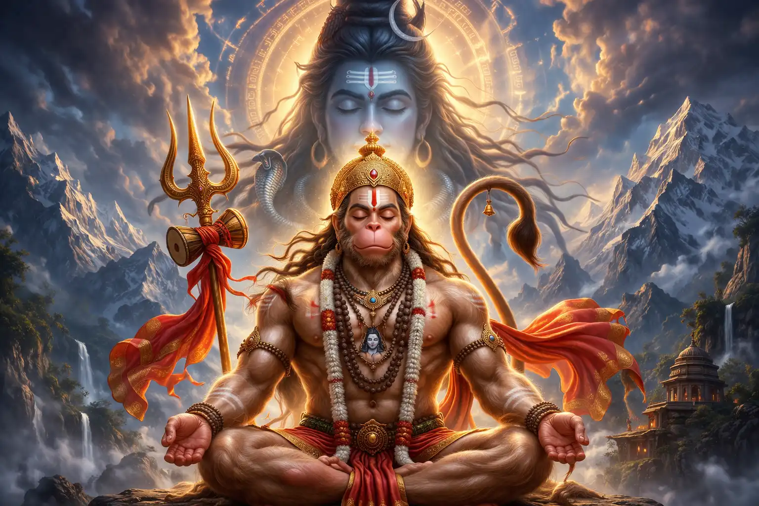 Lord Hanuman, the embodiment of Lord Shiva 