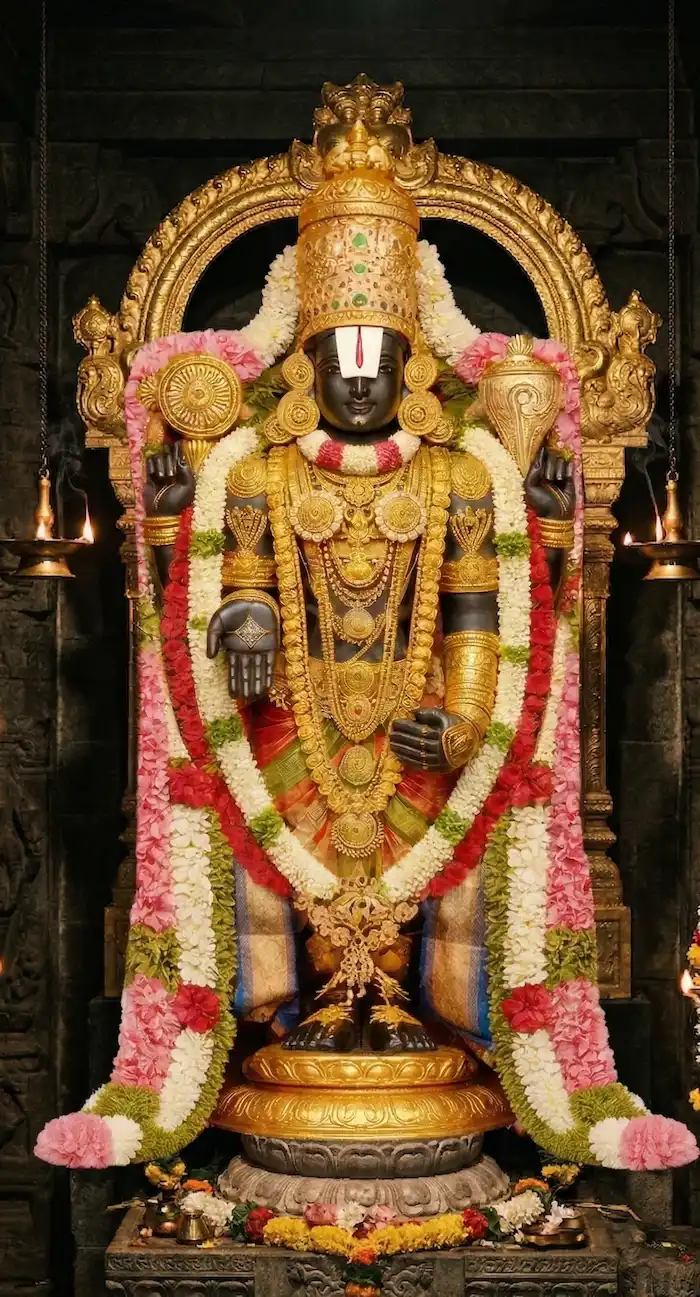 Sri Srinivasa Kalyanotsavam is the sacred ceremonial wedding of Lord Srinivasa, another revered name for Lord Venkateswara, with Goddess Lakshmi.