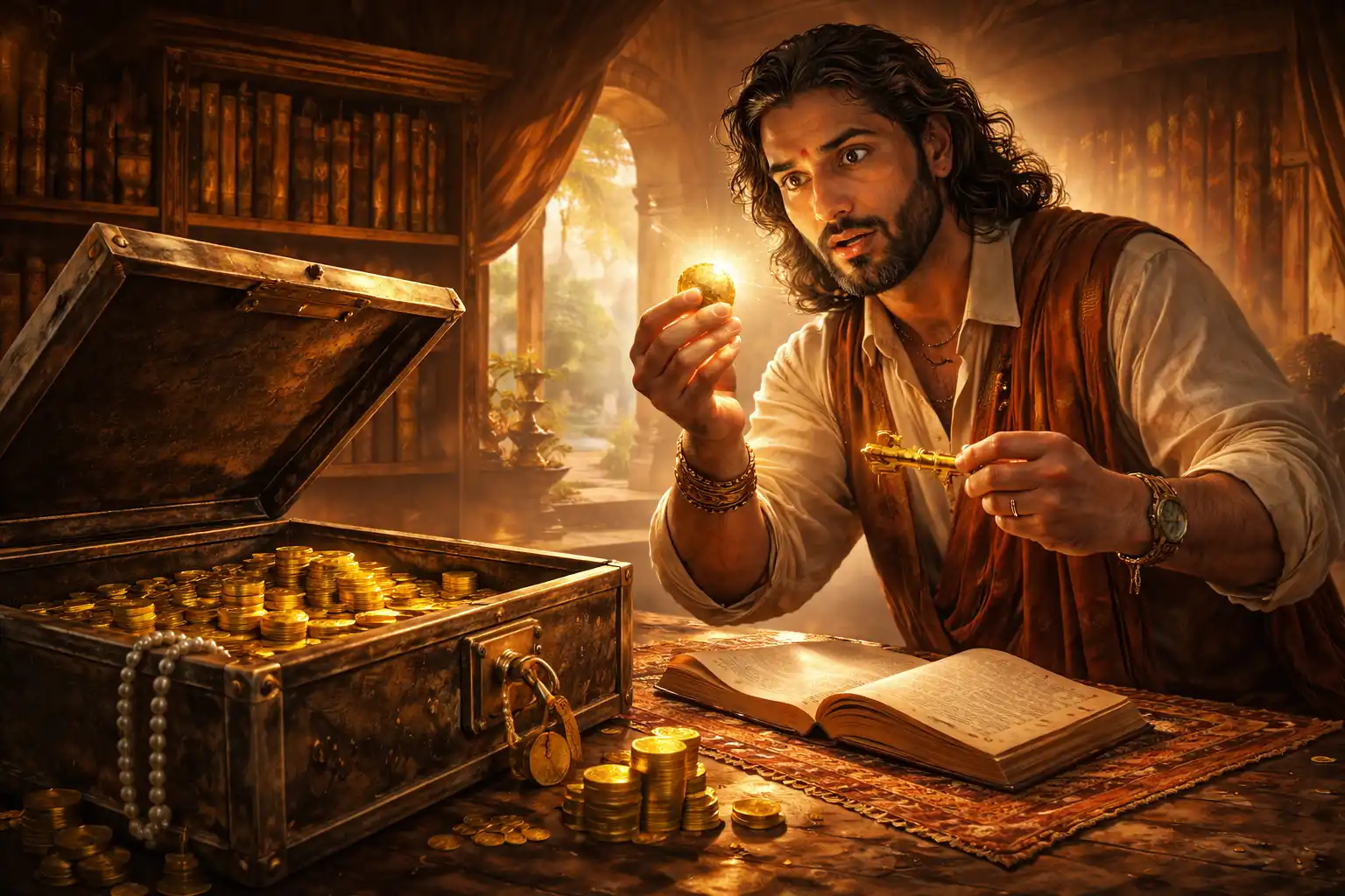 Once the power of the philosopher's stone was understood, the master developed love for it 