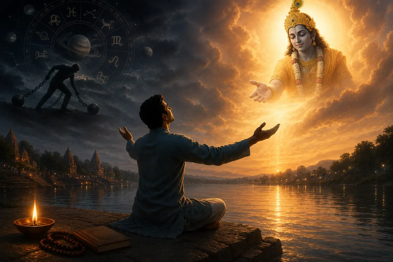 Divine grace becomes accessible when the soul turns toward God with sincerity and surrender.