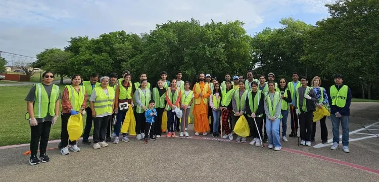 Community clean up seva: Devotion expressing itself through compassionate action.