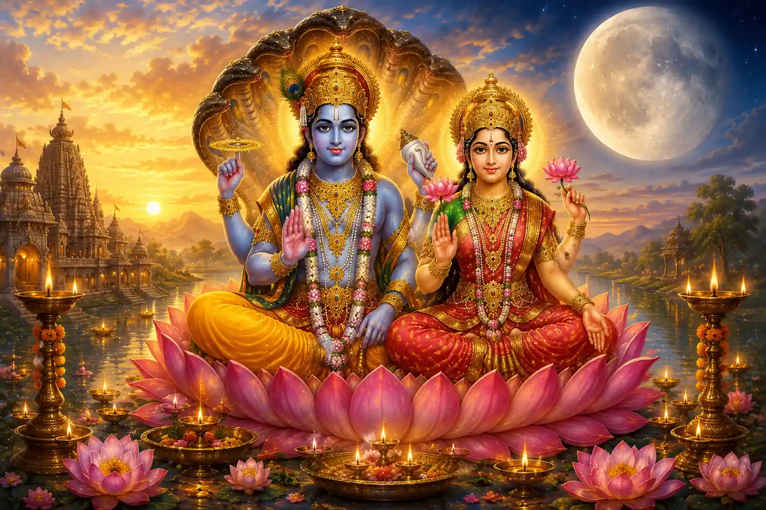 This day is also called Kamalā Ekādaśi because it is dedicated to Goddess Mahālakṣmi, the beloved consort of Lord Nārāyanā.