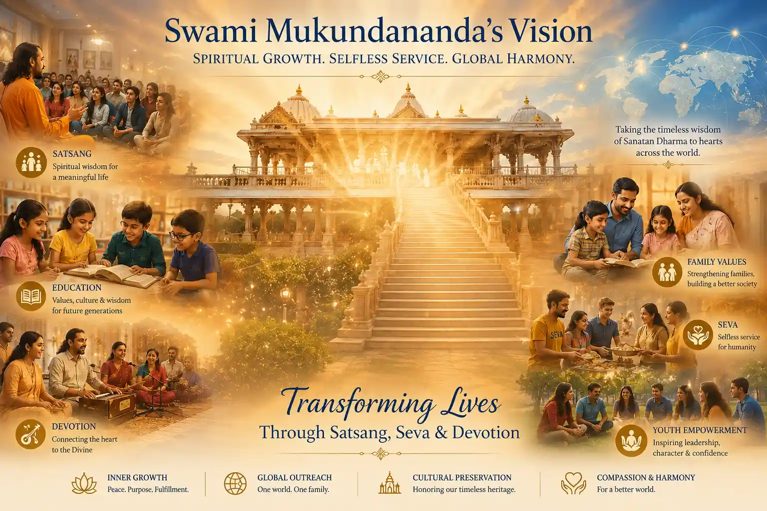 Transforming Lives Through Satsang, Seva, and Timeless Spiritual Wisdom
