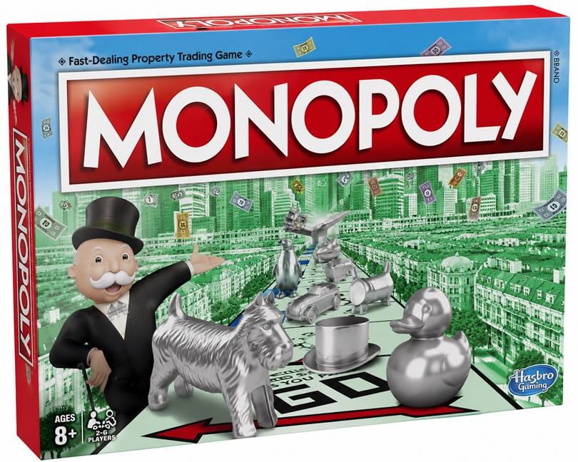 A box of a monopoly game

Description automatically generated