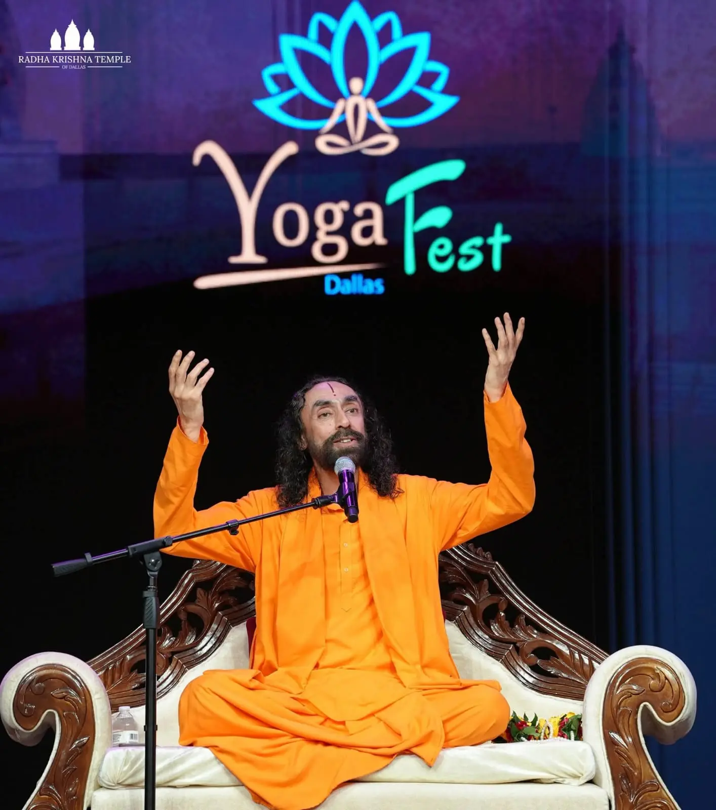Swami Mukundananda at the Dallas Yoga Fest
