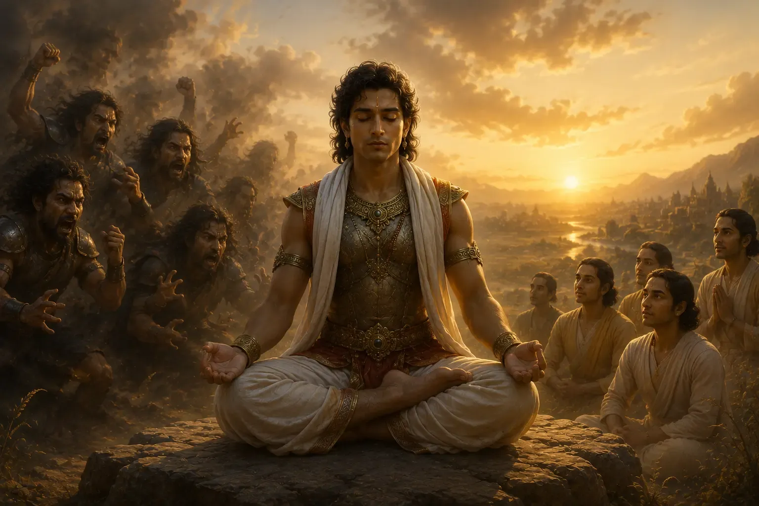 Arjun understood that defending righteousness was his sacred duty and that he should act solely as an instrument of the Supreme Divine Personality