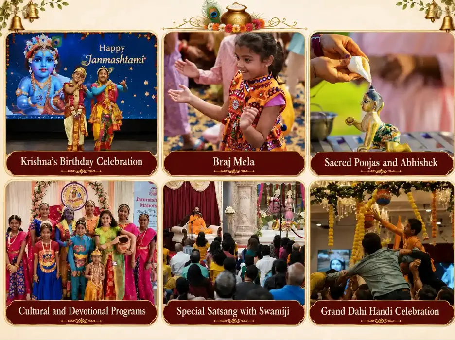 Janmashtami celebrations and satsang at RKT Dallas