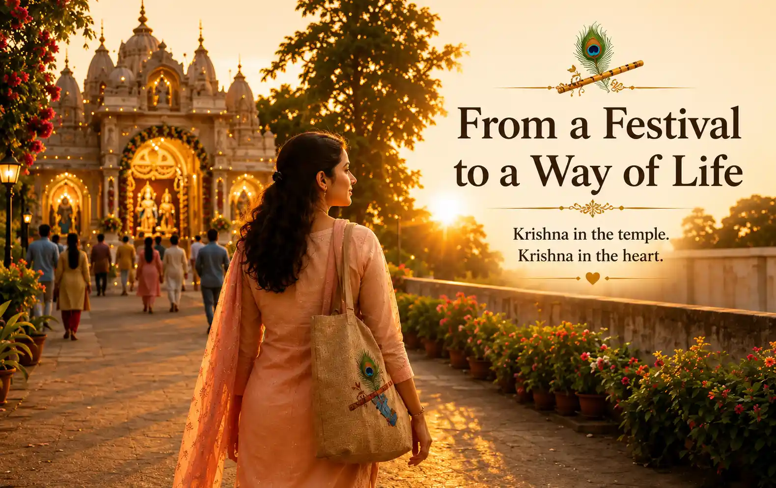 Carrying Krishna from temple into daily life