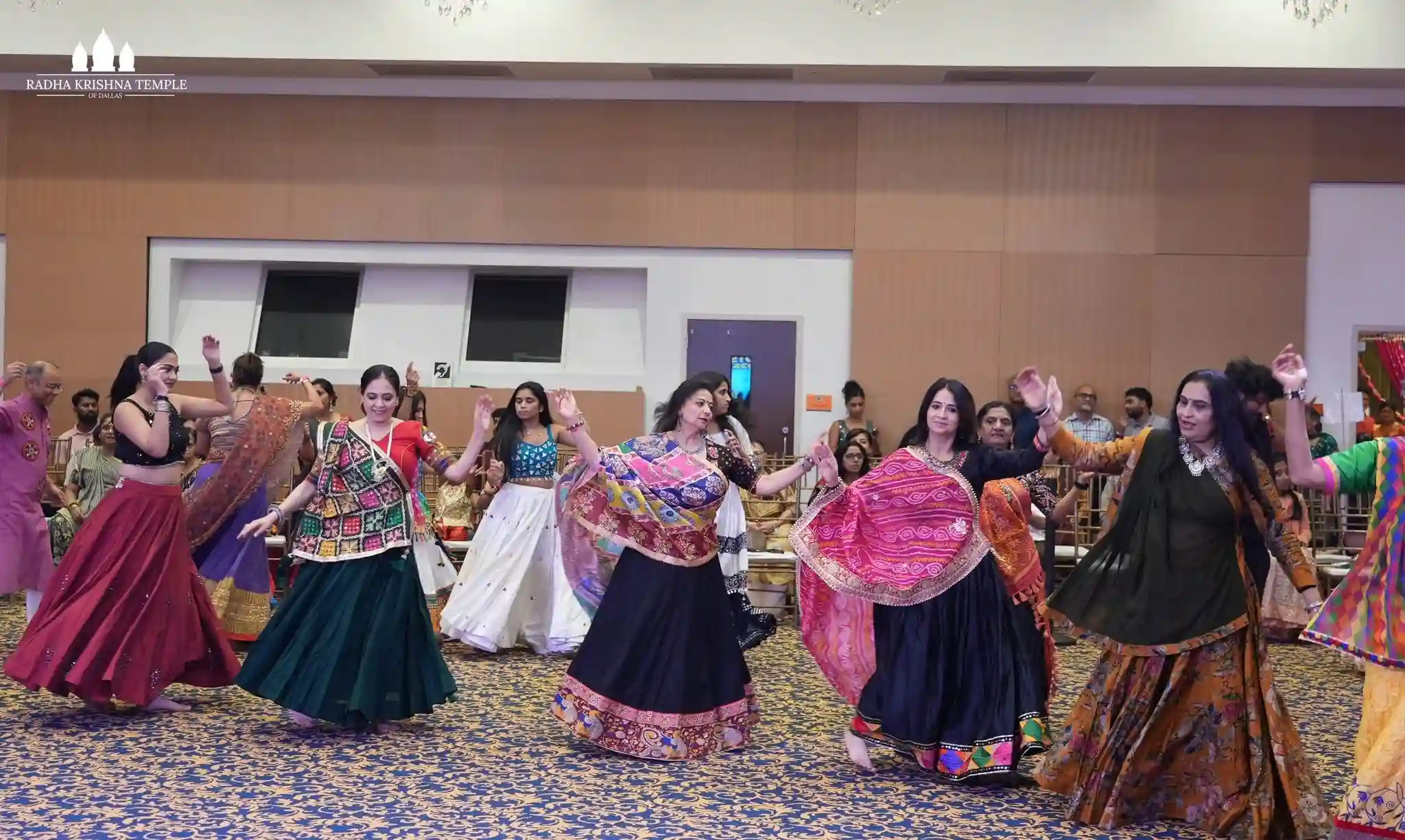 Experience joy of Garba and Dandiya at the Radha Krishna Temple of Dallas