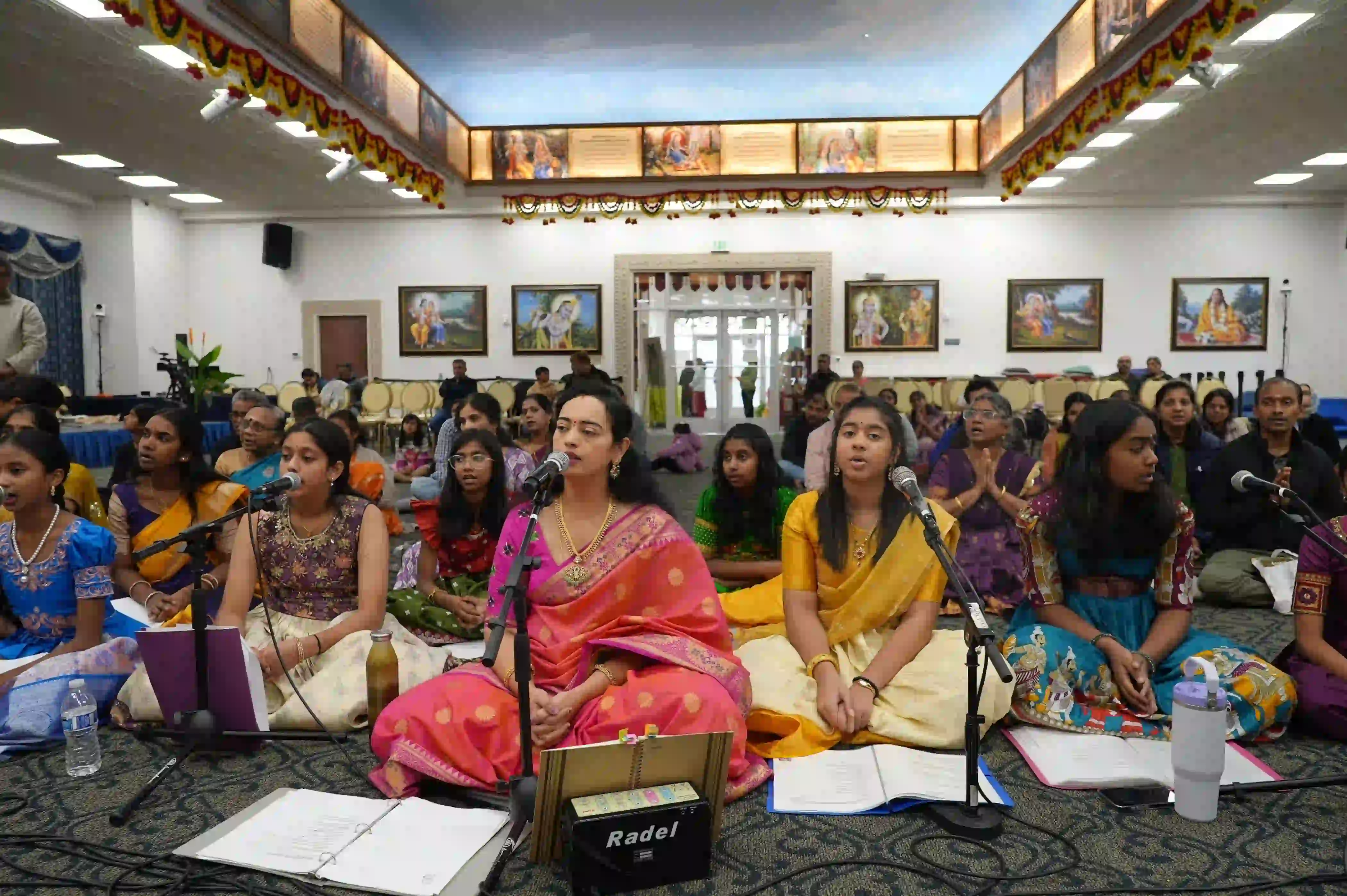 Devotional kirtans at Radha Krishna Temple of Dallas