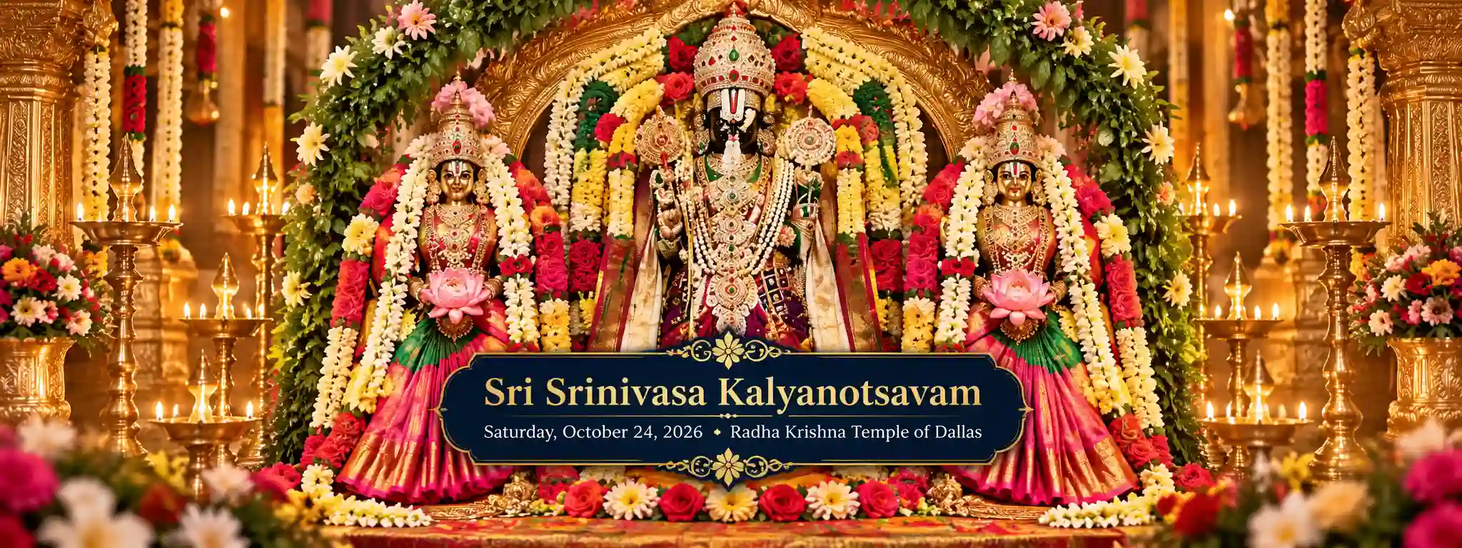 Sri Srinivasa Kalyanotsavam at Radha Krishna Temple of Dallas: Celebrating the Divine Wedding of Lord Venkateswara