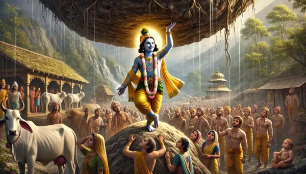 Govardhan Leela: The Divine Drama of Love, Faith, and Humility