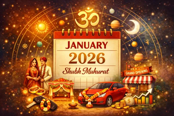 January 2026 Shubh Muhurat: Best Dates for Marriage, Car Purchase & Business