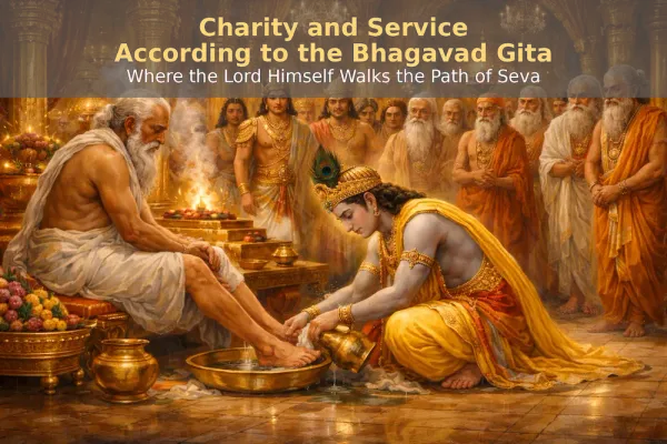 Charity and Service According to the Bhagavad Gita