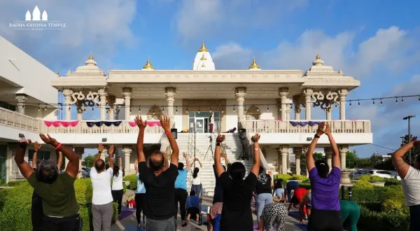 Weekly Yoga & Meditation at the Radha Krishna Temple of Dallas