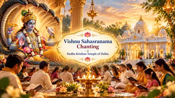 Vishnu Sahasranama Chanting at Radha Krishna Temple of Dallas
