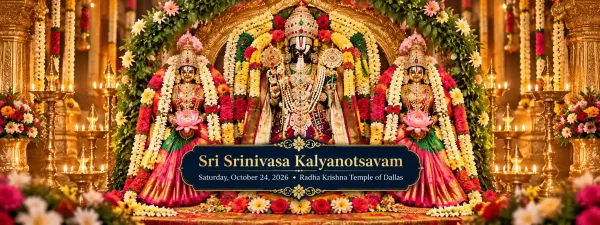 Sri Srinivasa Kalyanotsavam at Radha Krishna Temple of Dallas: Celebrating the Divine Wedding of Lord Venkateswara