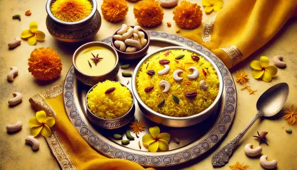 Traditional Yellow Recipe for Vasant Panchami: Meethe Chawal & Khichdi